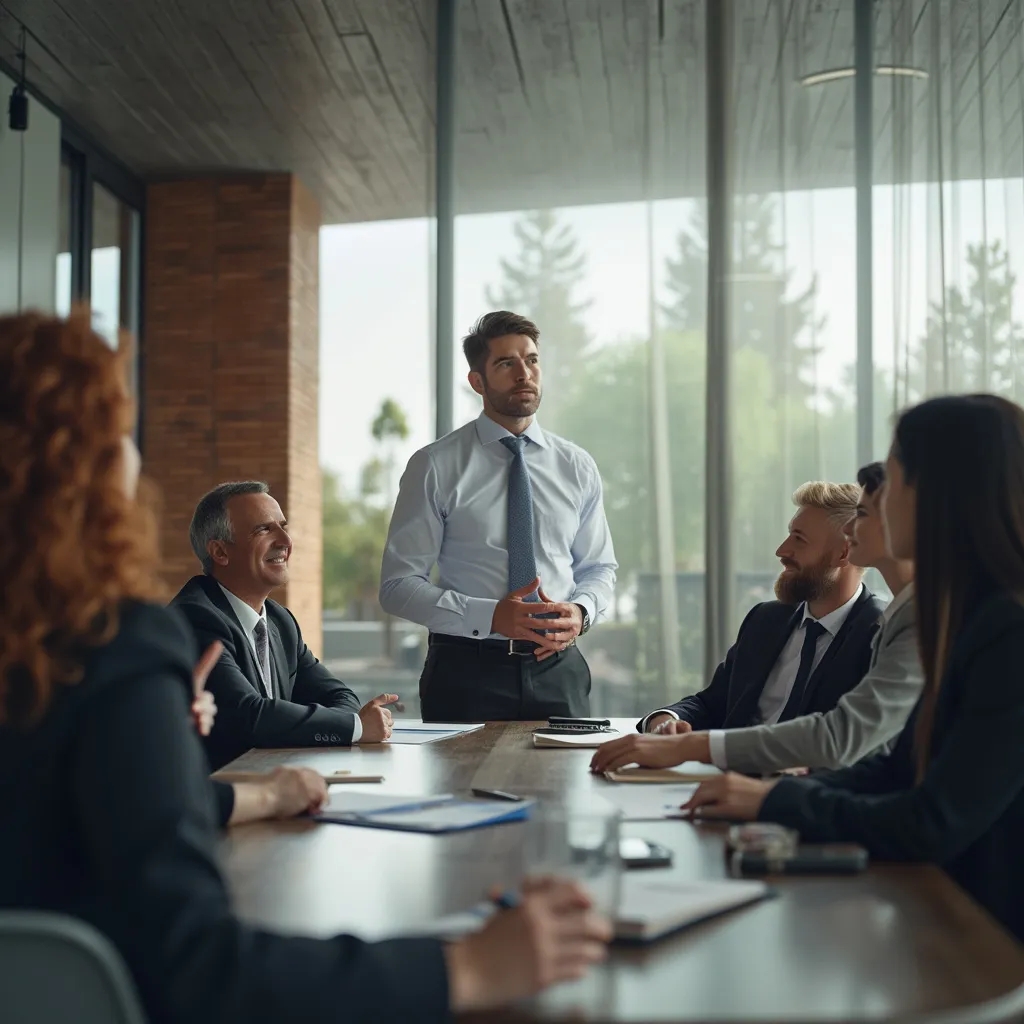 Equipo de consultores analizando estrategias